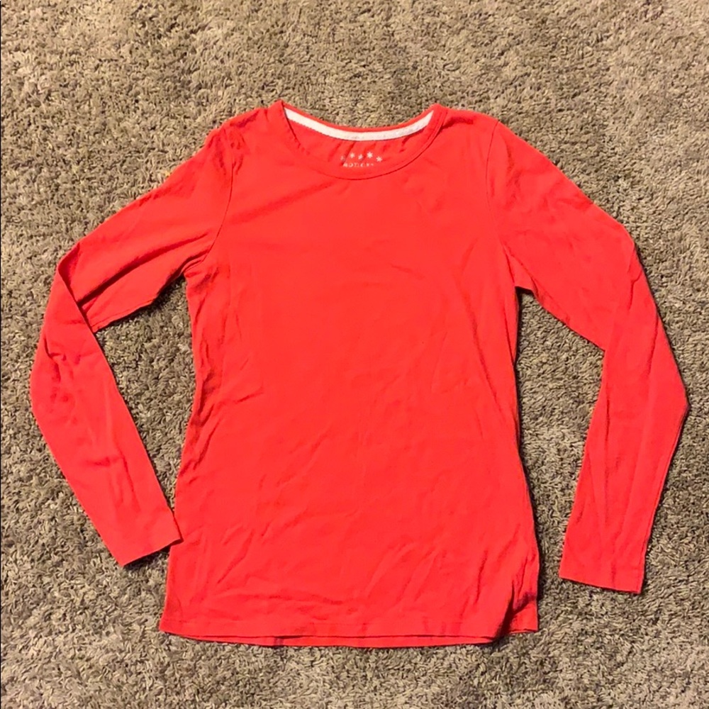 Coral colored long sleeve